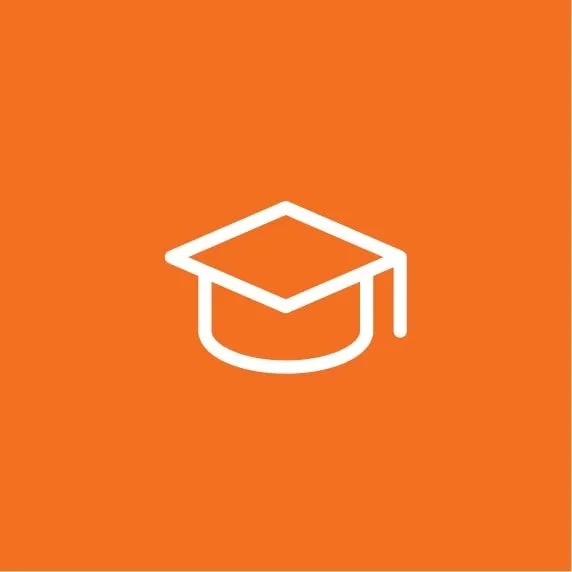 Custom illustration of graduation cap