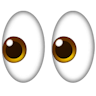 Emoji eyes icon.
