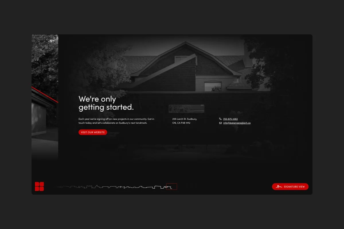 Final conclusion slide with forward-looking message about the future