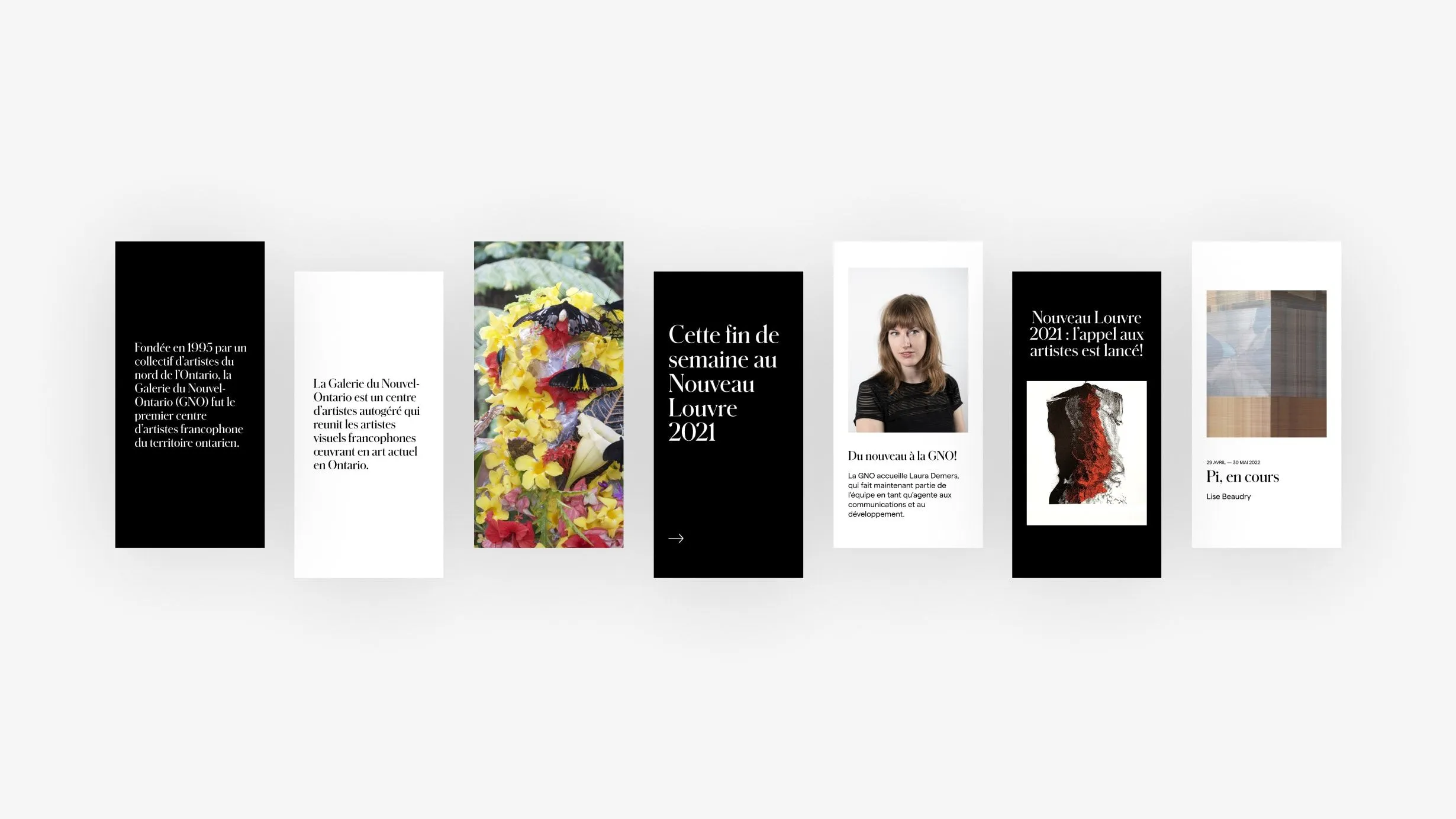 Series of story template designs for social media