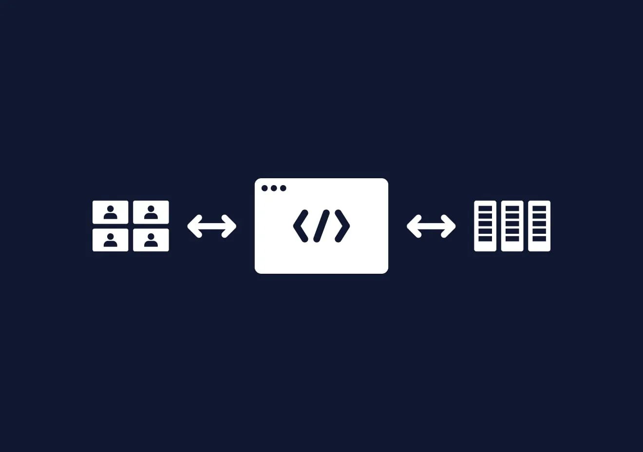 Illustration of browser interacting with servers and video chat windows on Little Bear Labs website
