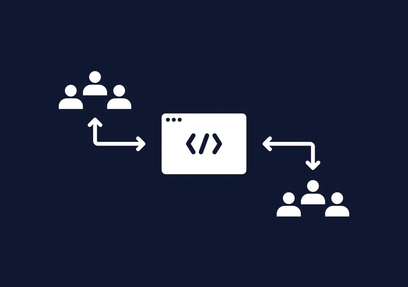Illustration of browser interacting with humans on Little Bear Labs website