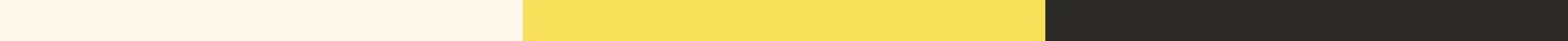 Colour palette with dark grey, yellow and creme