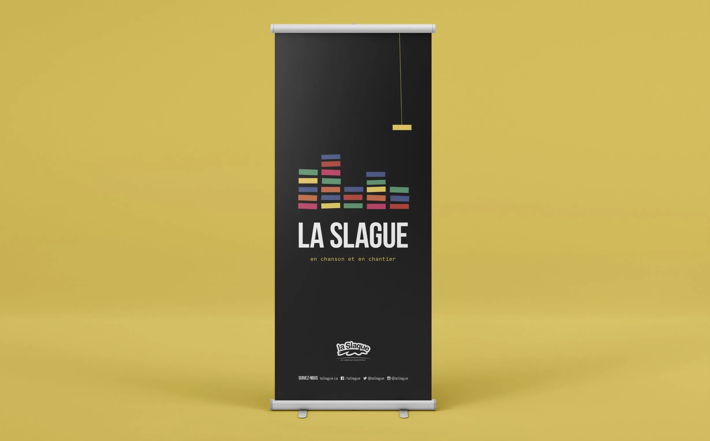 Roll-up banner for La Slague's 2019-2020 season