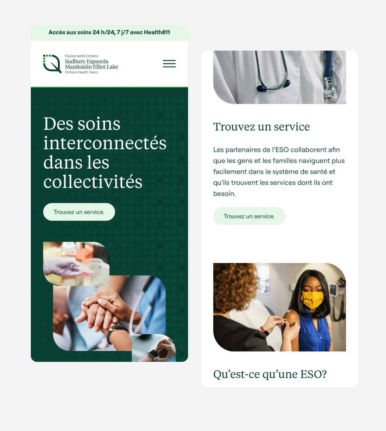 Example of SEMEL OHT website on mobile
