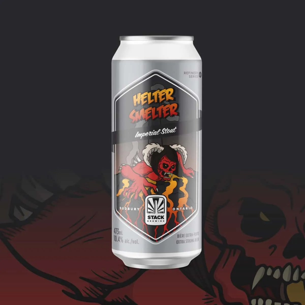 Helter Smelter Stack 72 Stack Brewing can packaging design