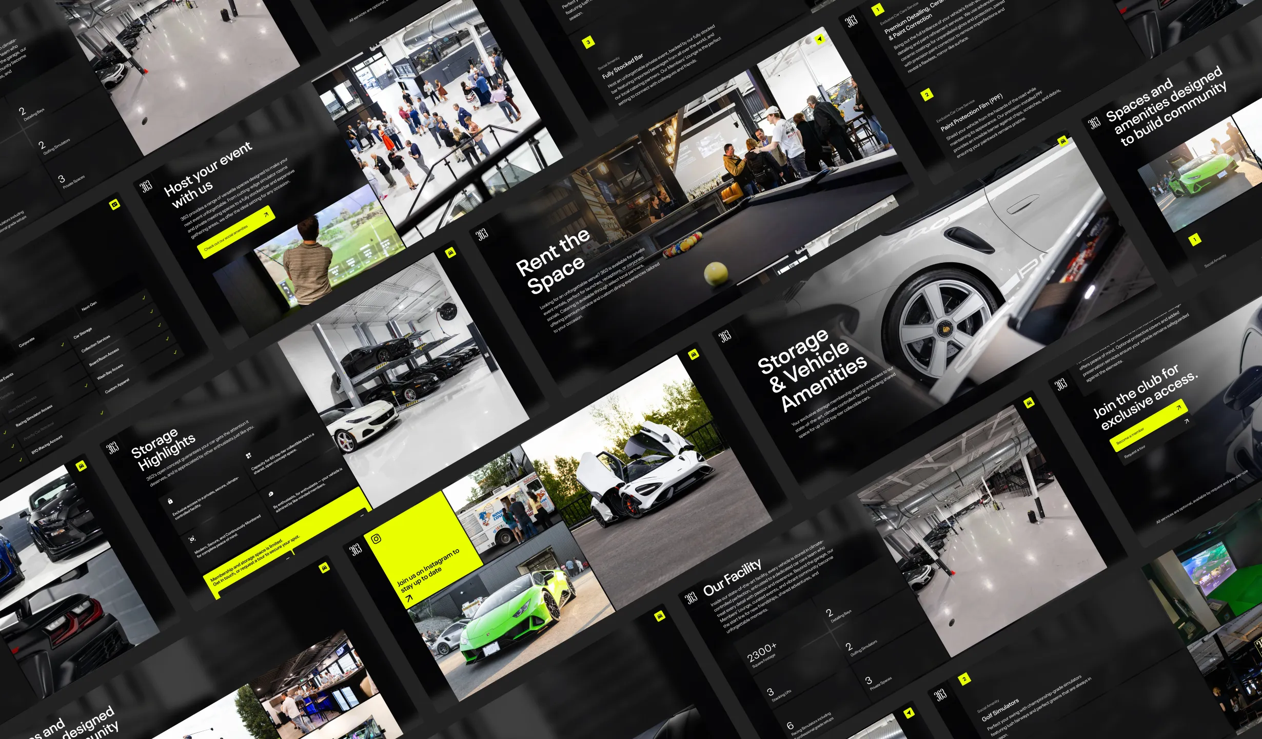 Collage of various website screens