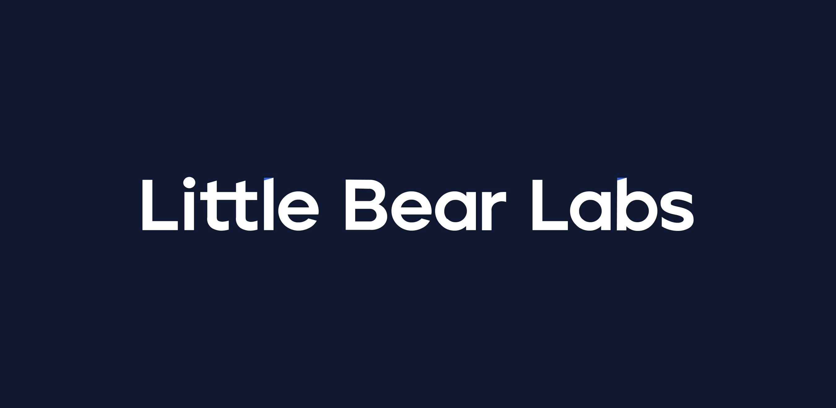 Little Bear Labs typography sample
