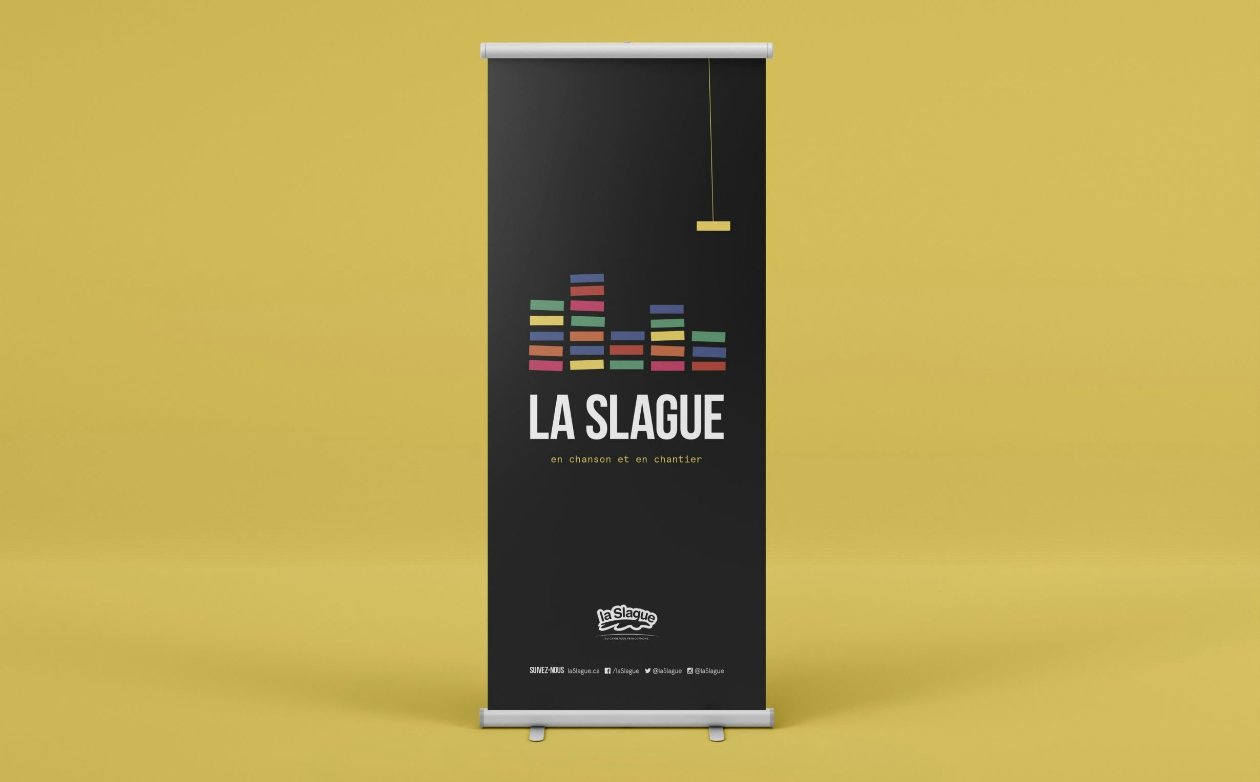 Roll-up banner for La Slague's 2019-2020 season