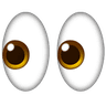 Emoji eyes icon.