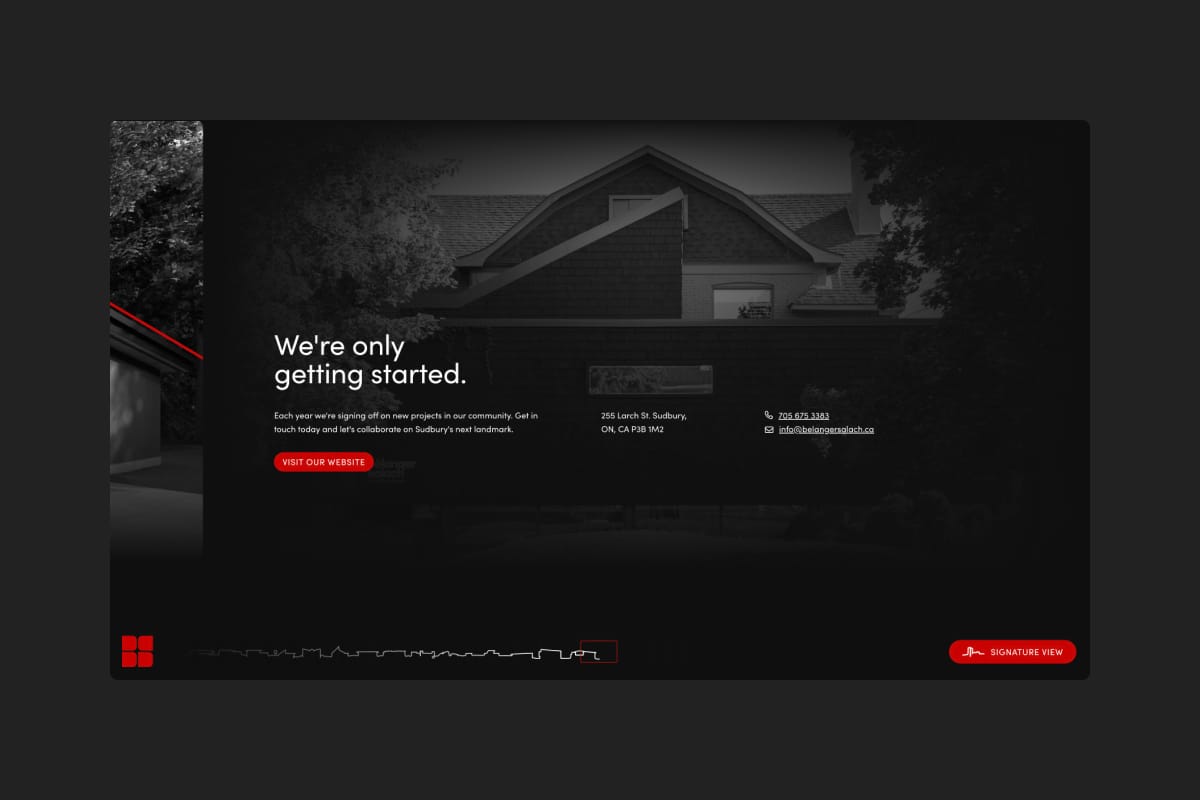 Final conclusion slide with forward-looking message about the future