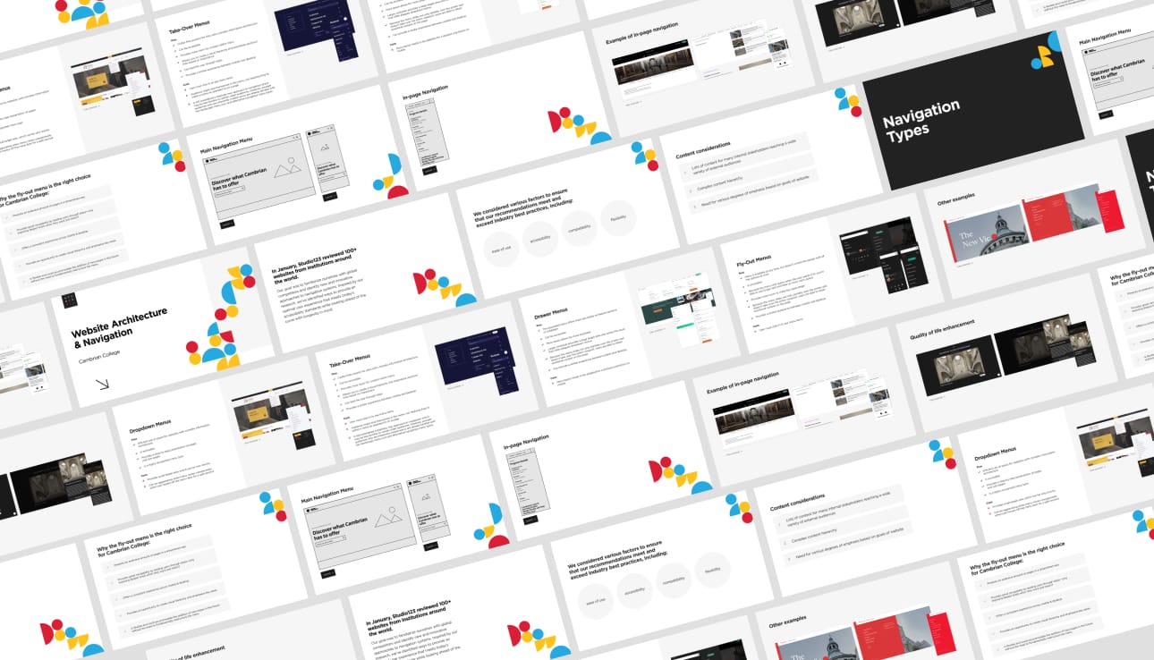 Cambrian College Website Research