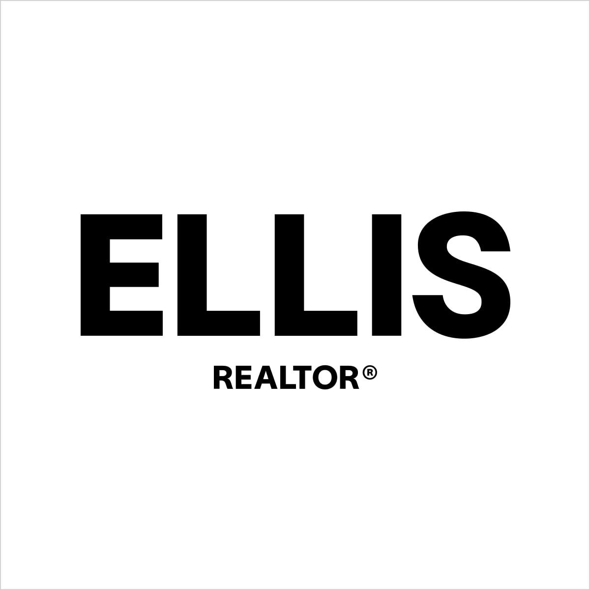 The logo of Ellis Realtor by Studio123 is displayed on a minimalist white background.