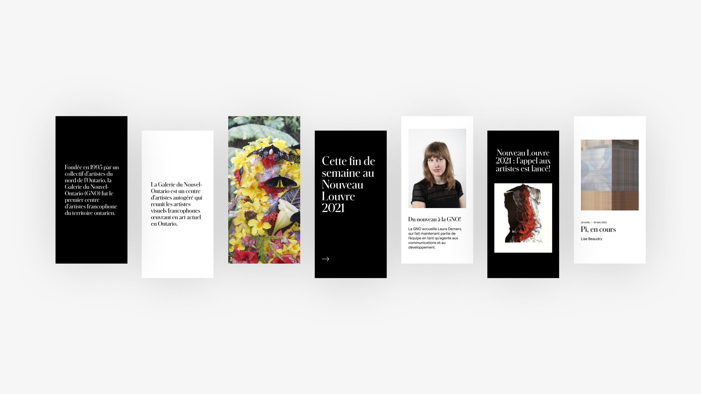 Series of story template designs for social media