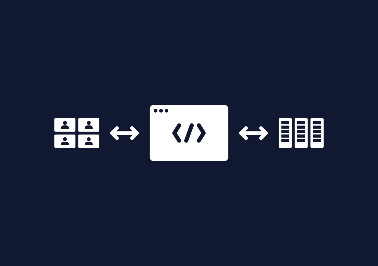 Illustration of browser interacting with servers and video chat windows on Little Bear Labs website