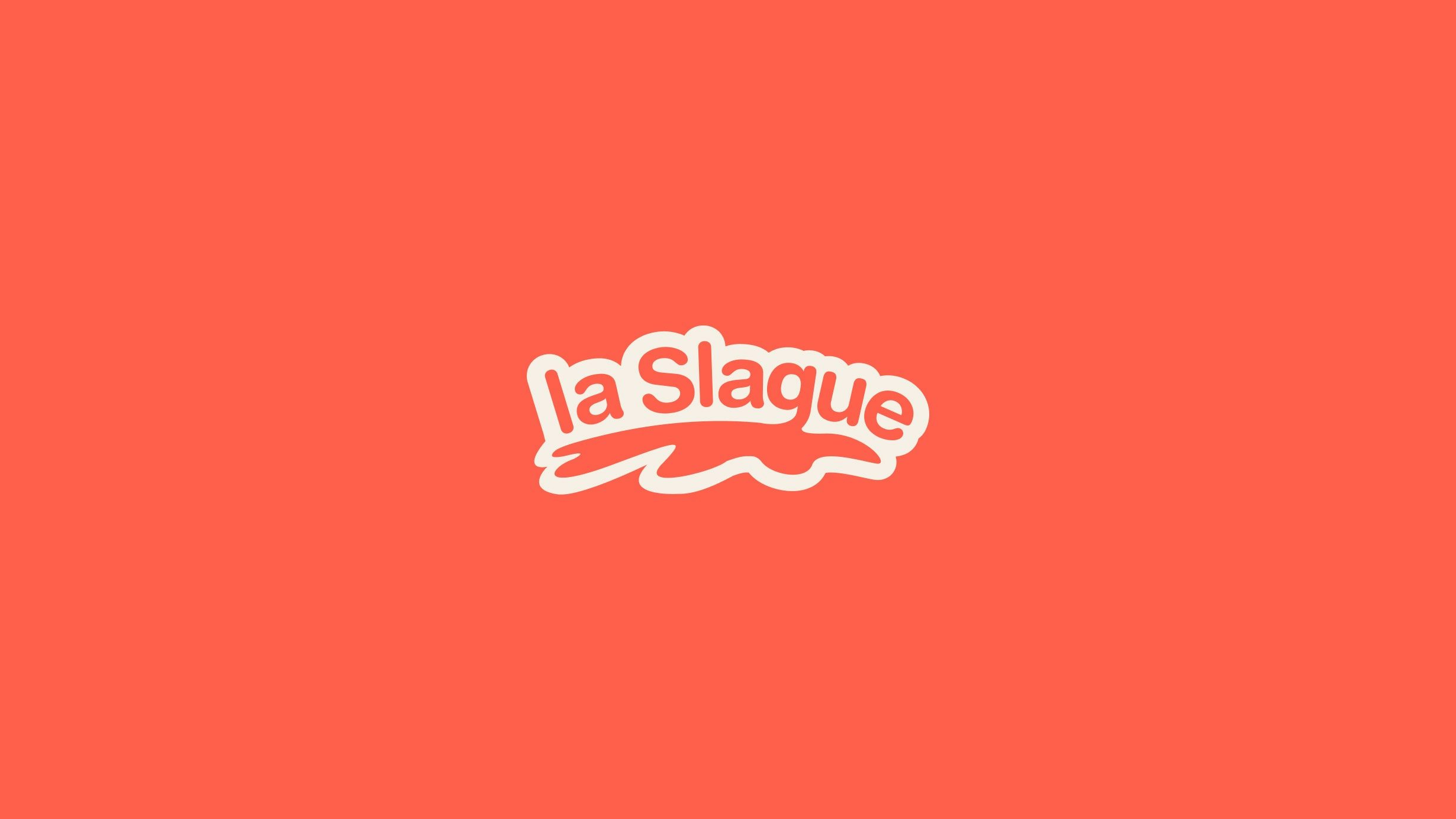 La Slague logo in hot orange