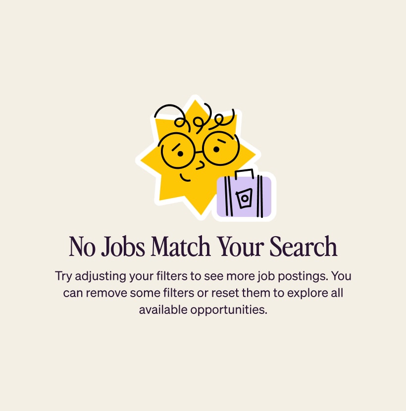Empty state illustration for jobs portal