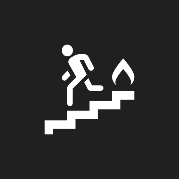 Fire escape iconography