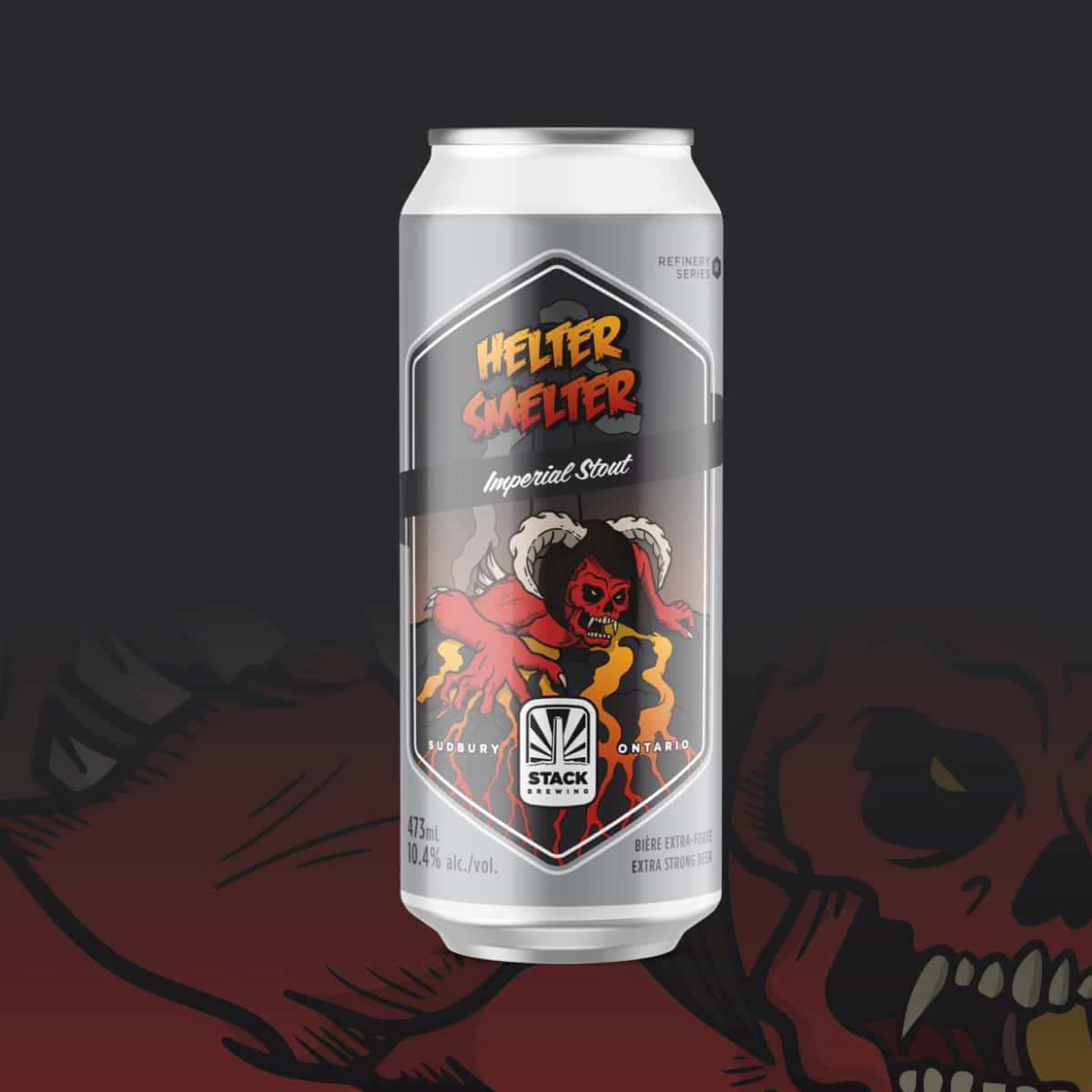 Helter Smelter Stack 72 Stack Brewing can packaging design