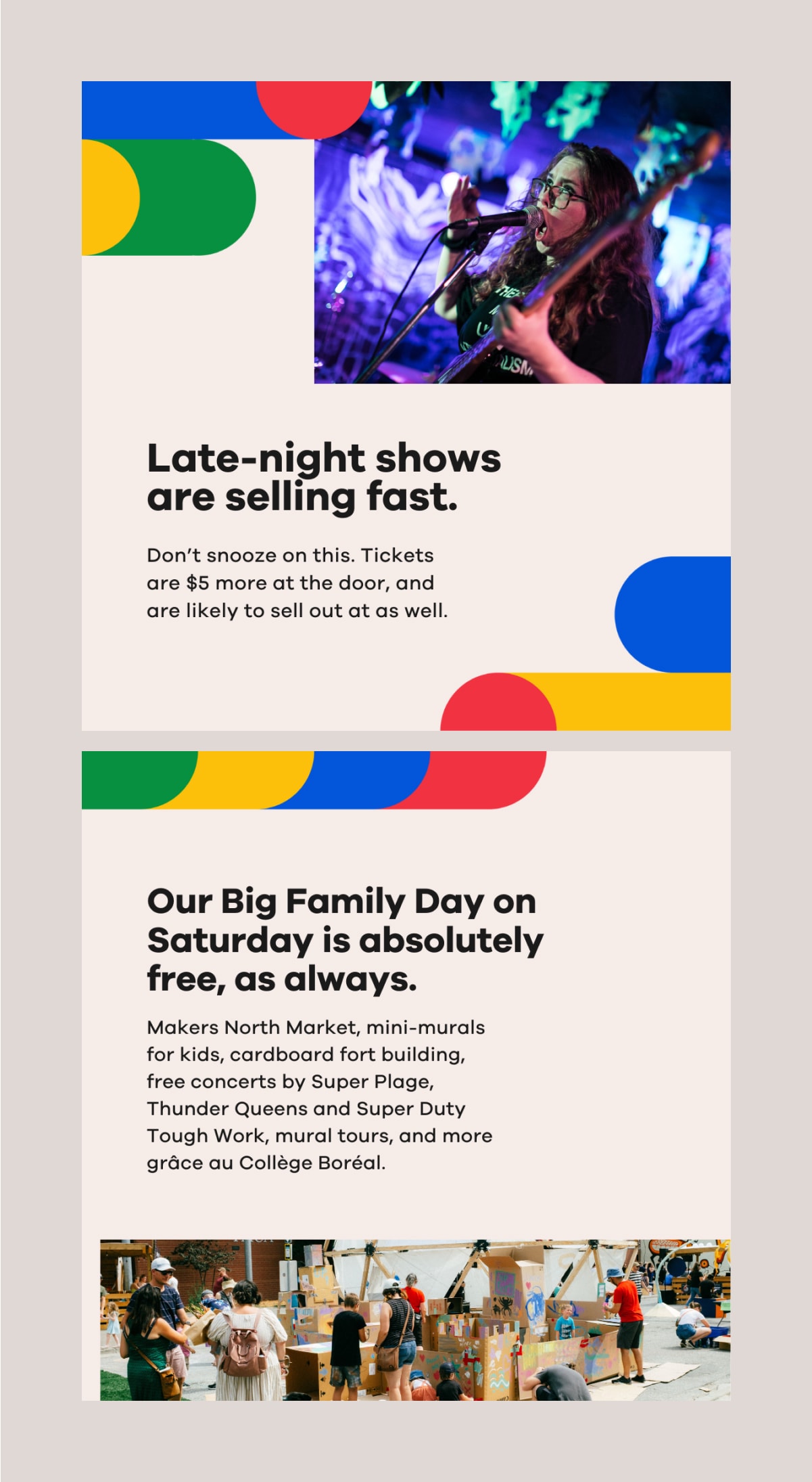 Two Up Here 9 square social media designs.