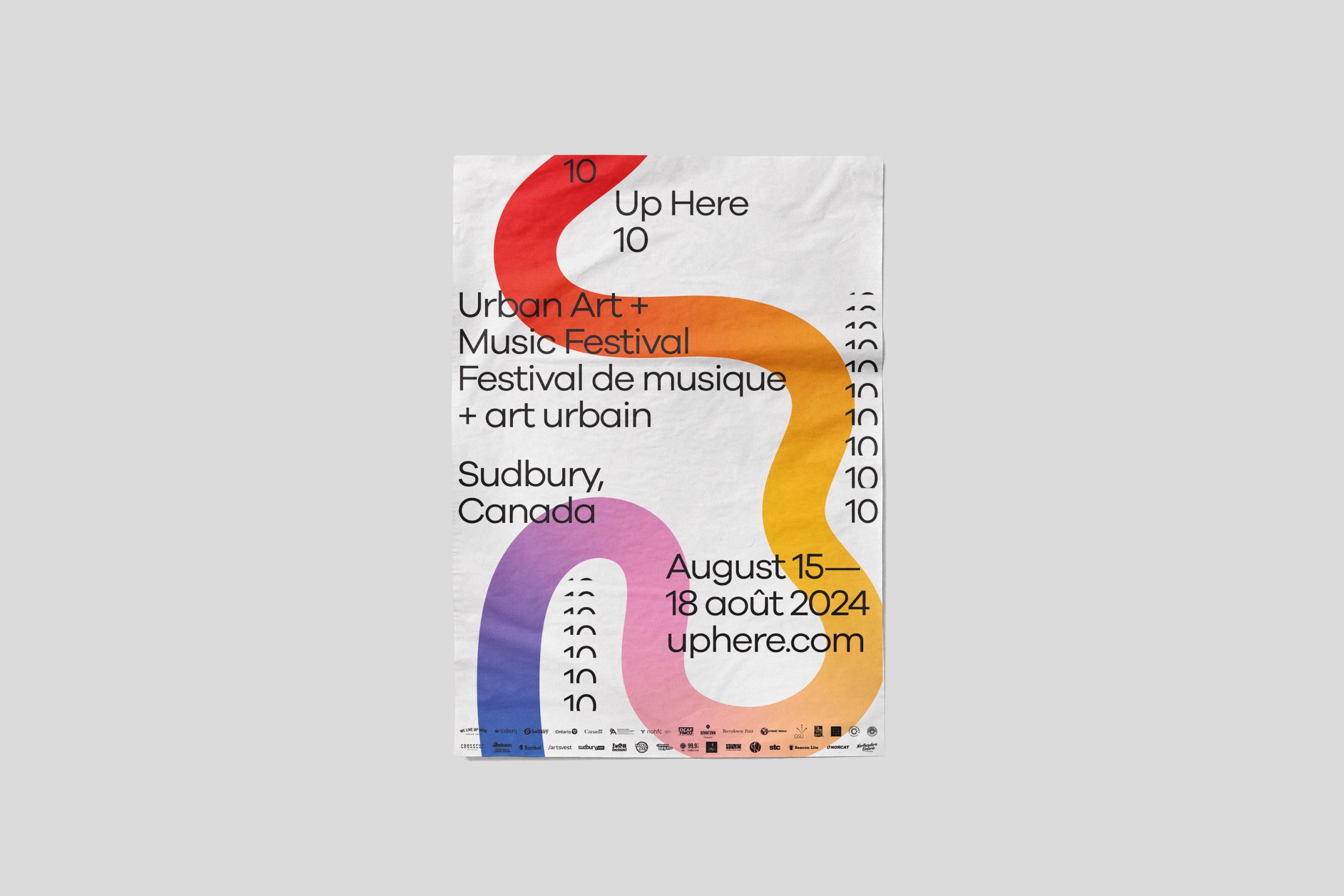 Up Here 10 main poster design.